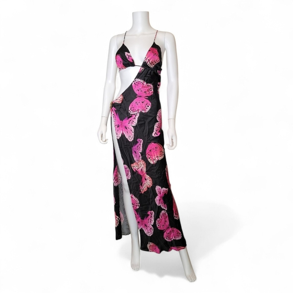 $330 CIN CIN Villa Butterfly Maxi Dress - Monarch XS - Picture 6 of 7